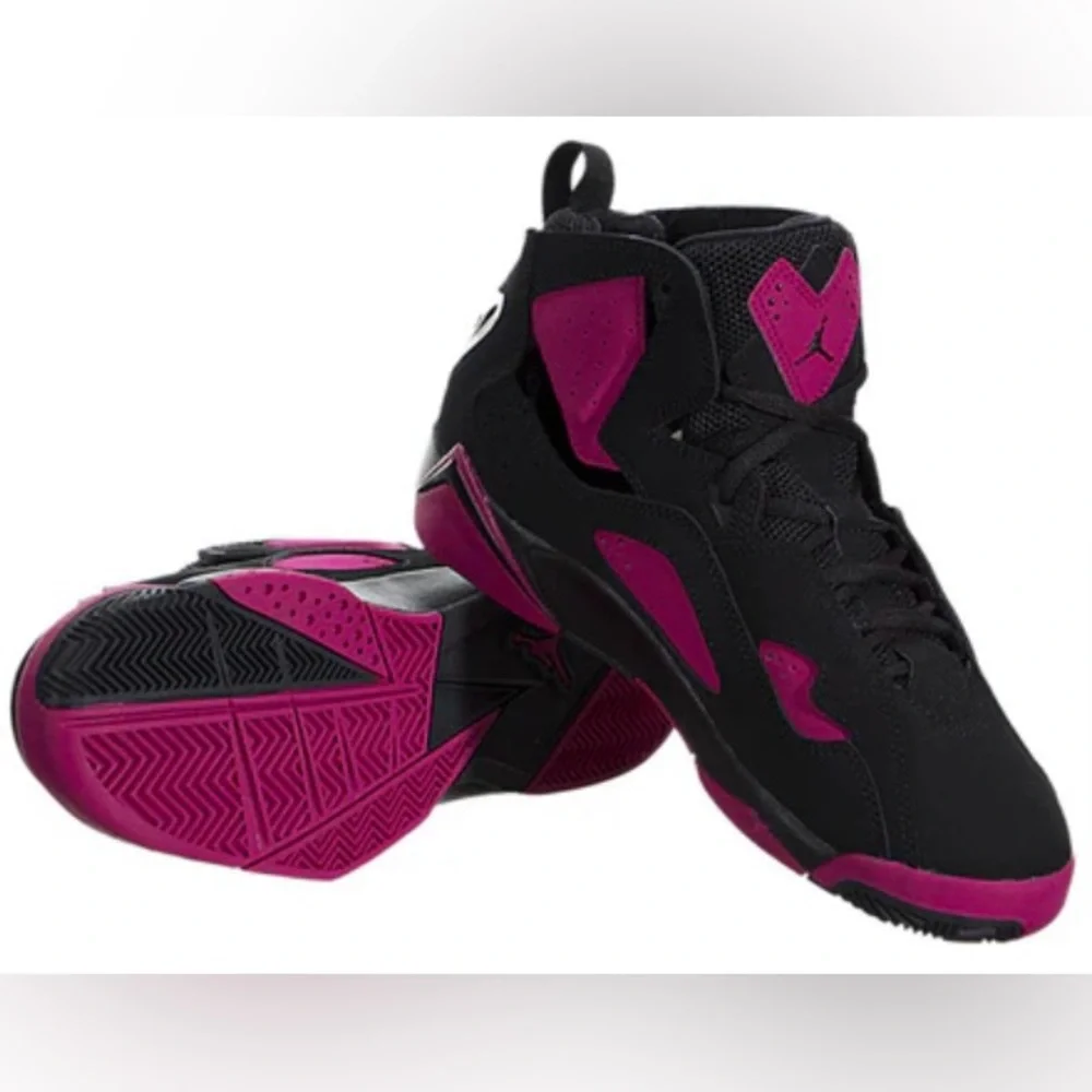 Jordan True Flight GG Black Sport Fuchsia NIB - Picture 4 of 9